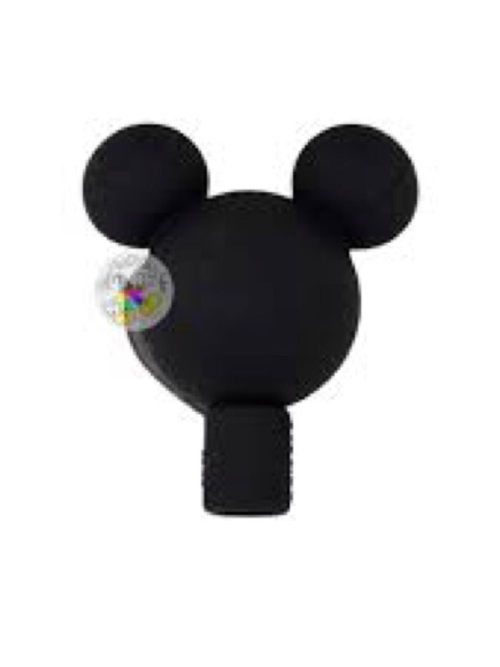 New Disney Cute Mickey & Minnie Mouse Head Straw Toppers - Black & Red Bow